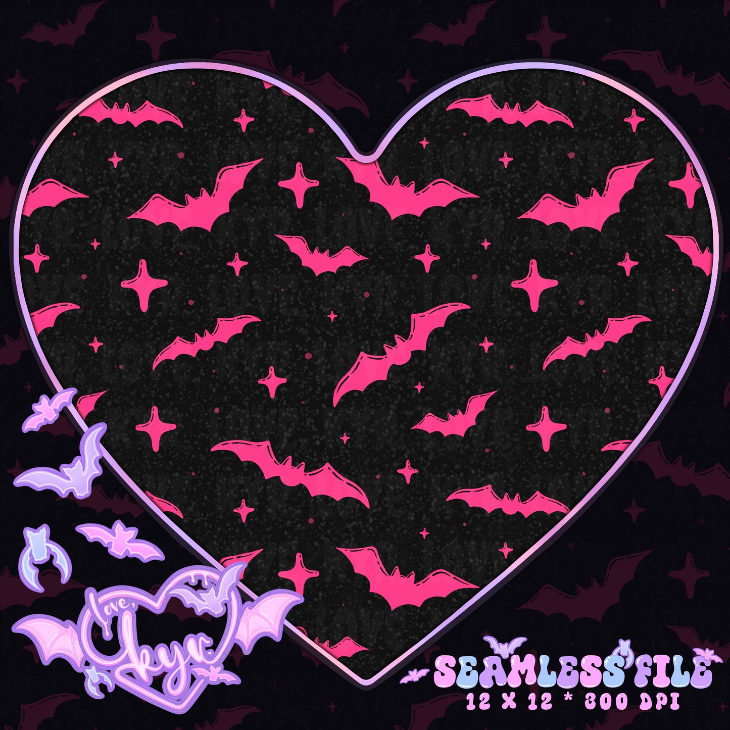 Just The Bats Seamless File Coord