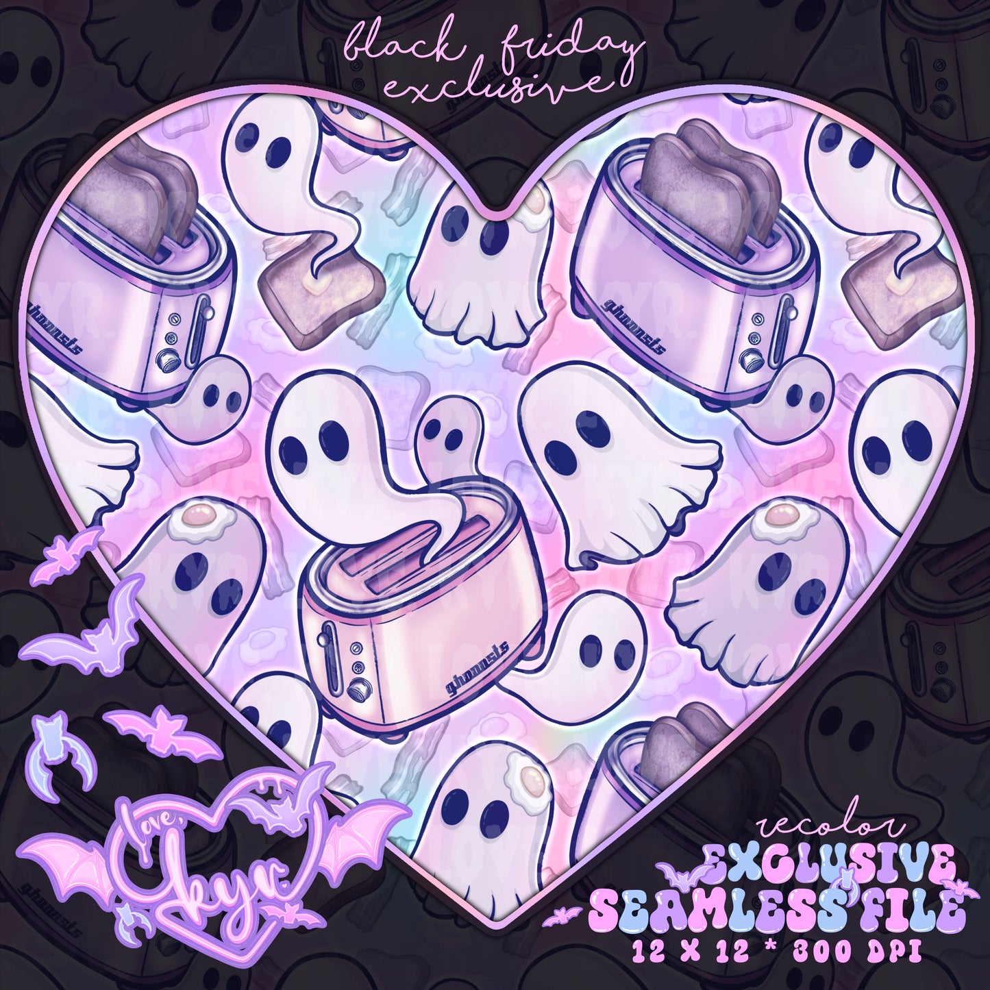 Ghosts on Toast Exclusive Seamless File