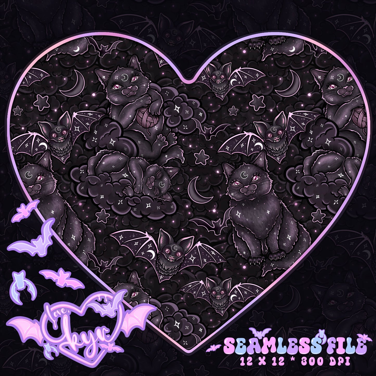 Cats N Bats Seamless File