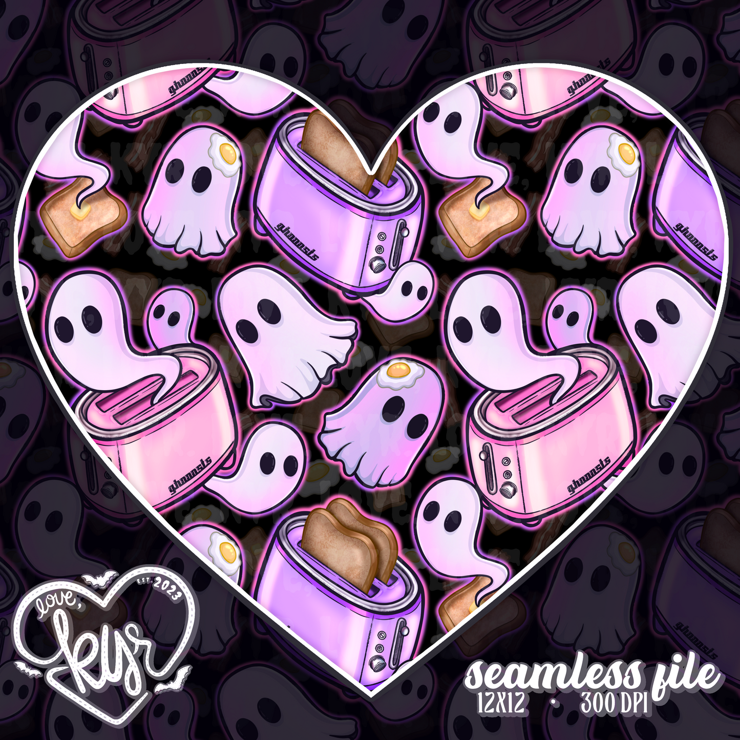Ghosts On Toast Seamless File