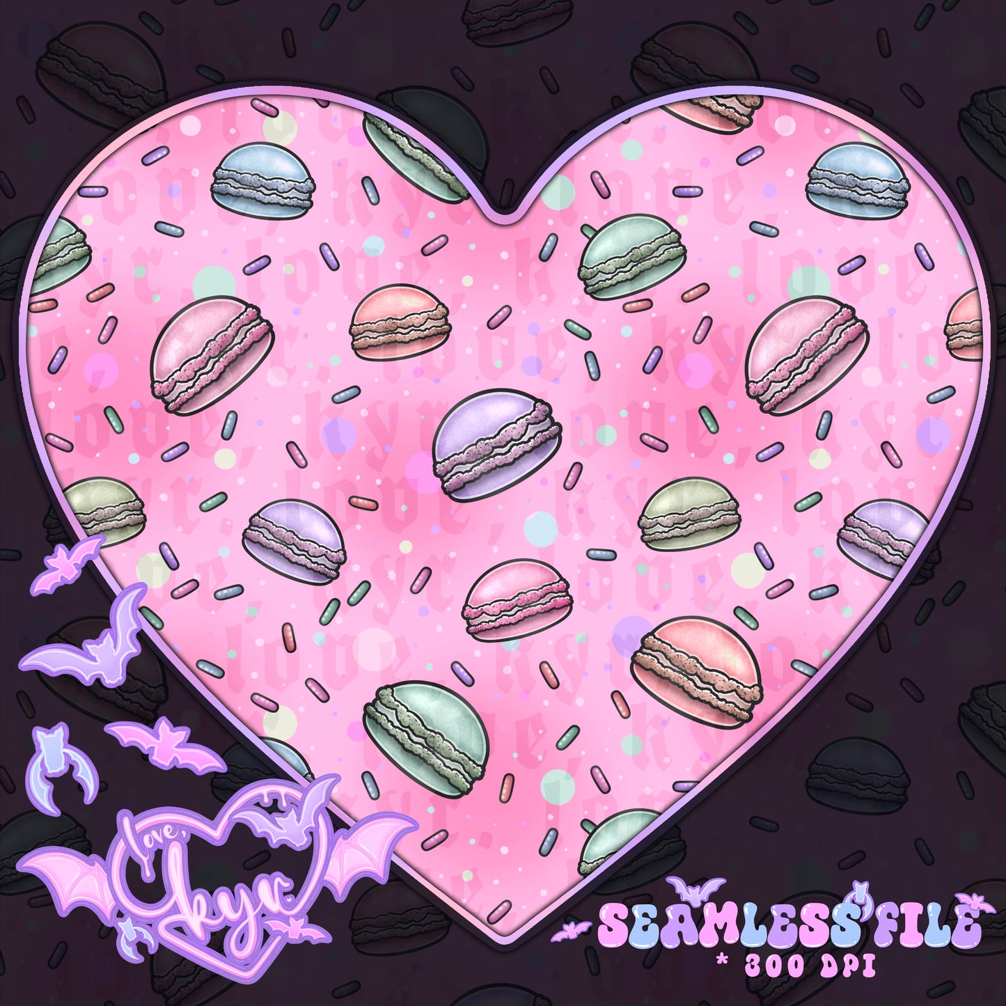 Macaron Seamless File Coord