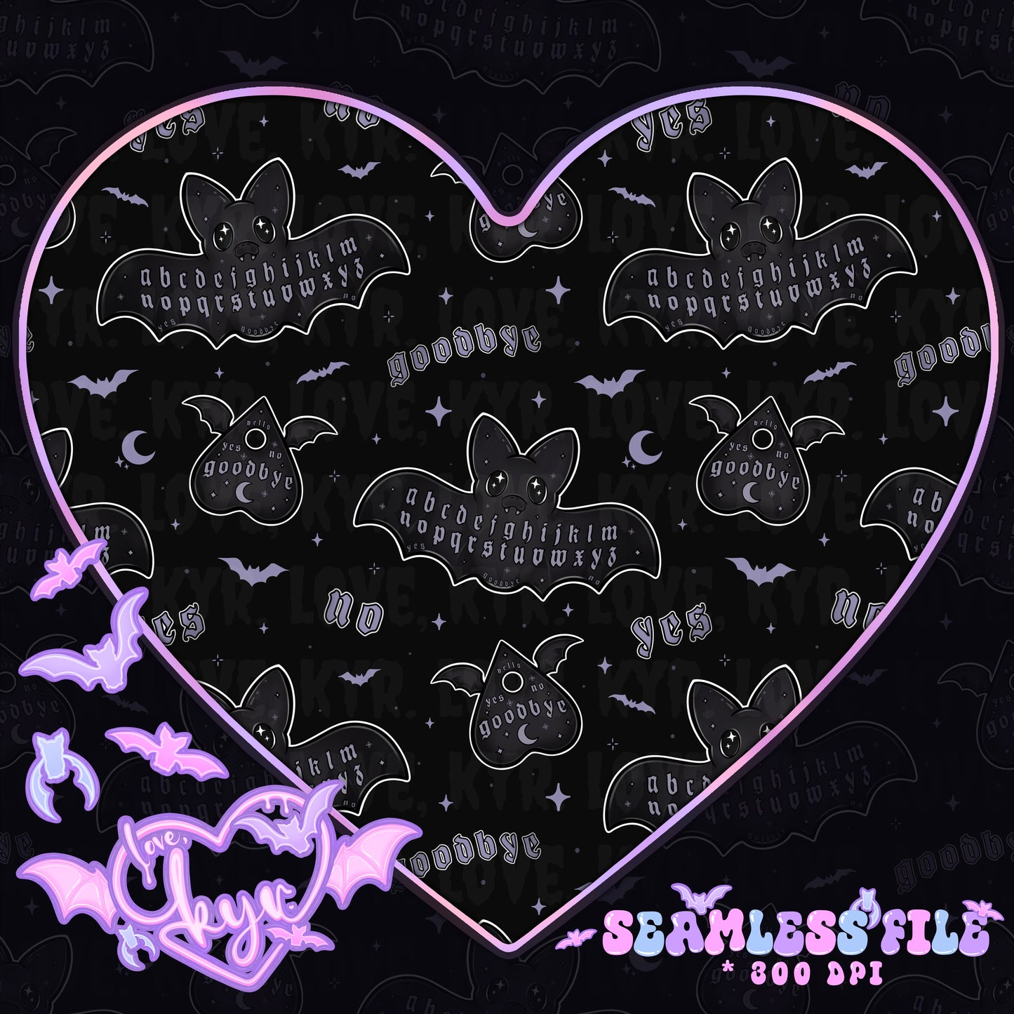 Ouija Bats Seamless File