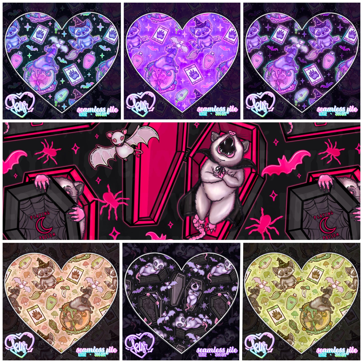 Litter Critters Seamless Bundle