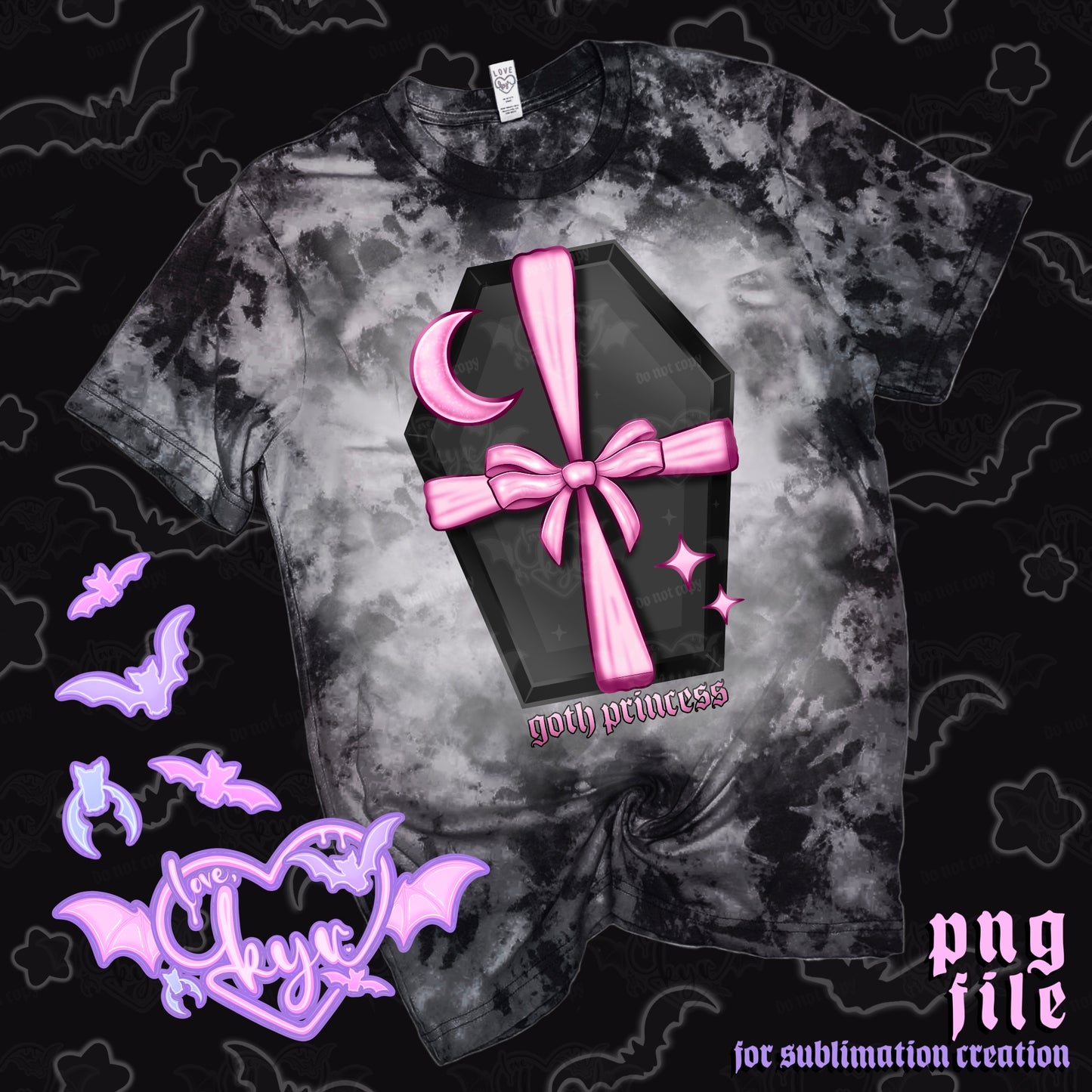 Goth Princess Sub File PNG