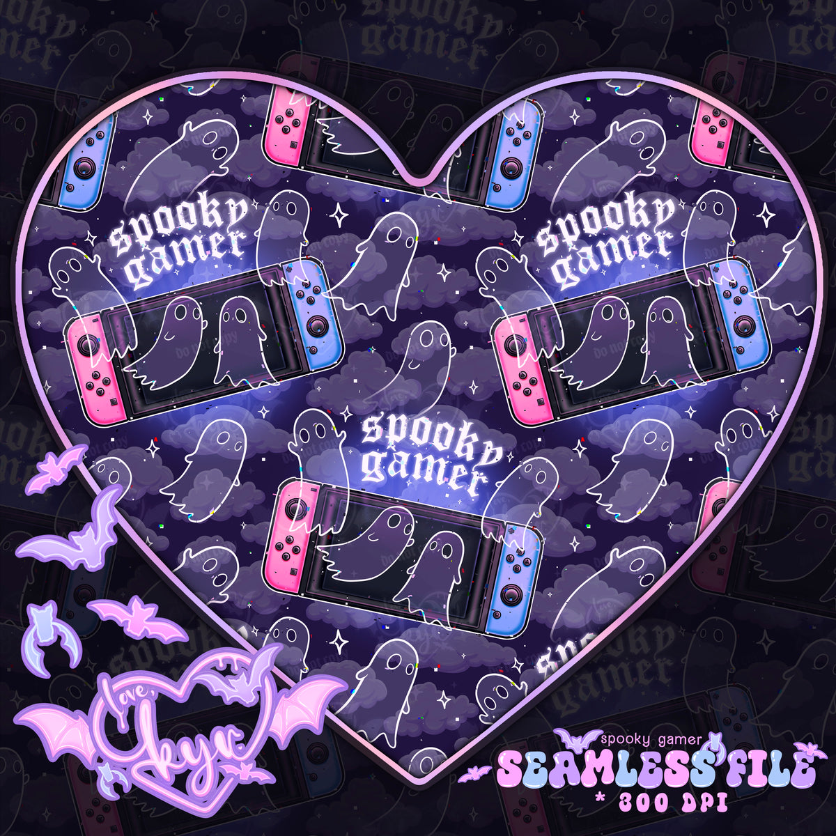Spooky Gamer Seamless File