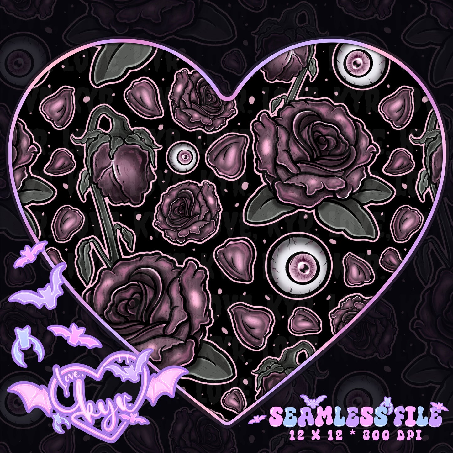 Wilted Flowers Seamless File Coord