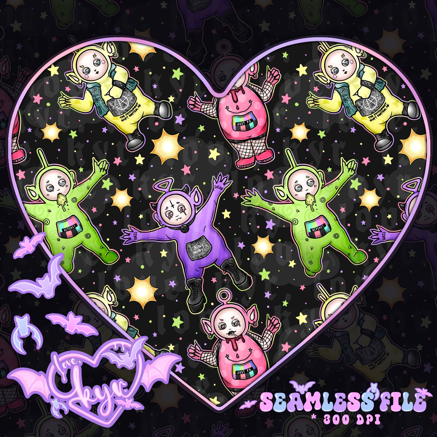 Cursed Teletuzzies Seamless File