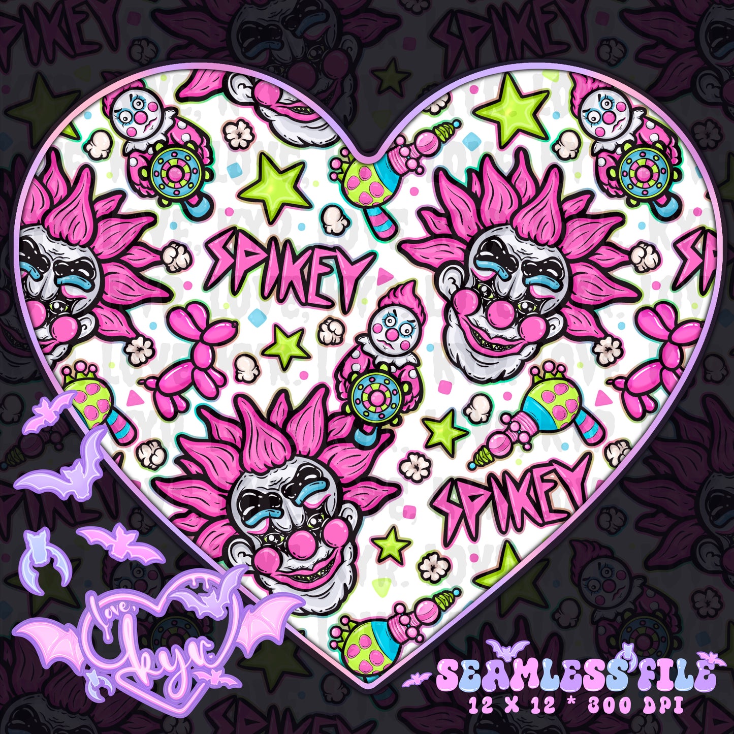 Spikey Klown Seamless File