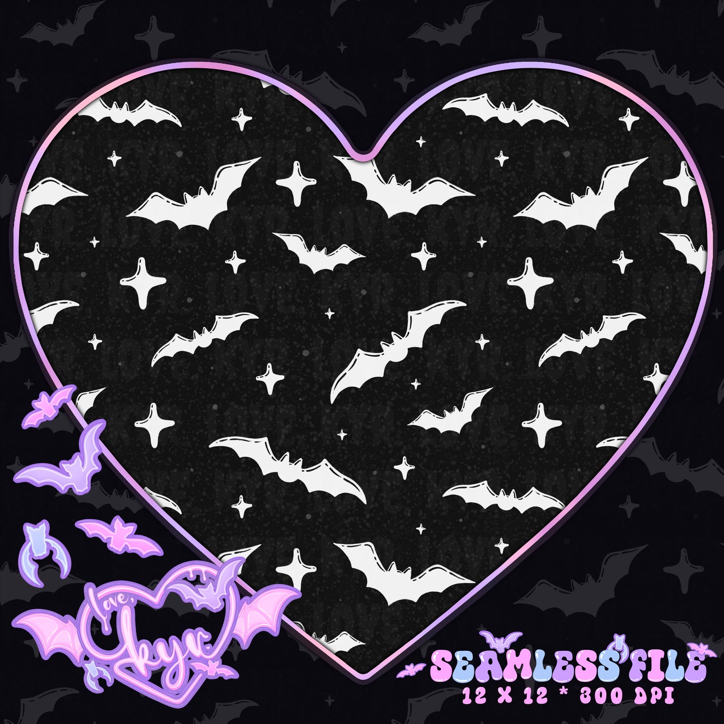 Just The Bats Seamless File Coord