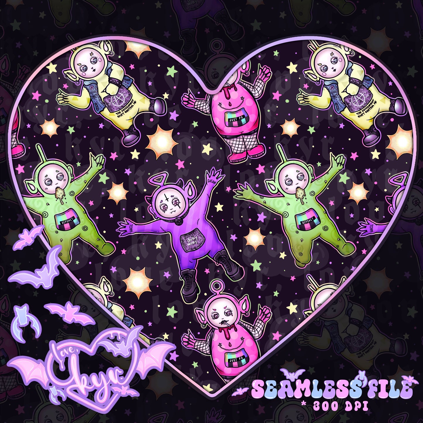 Cursed Teletuzzies Seamless File