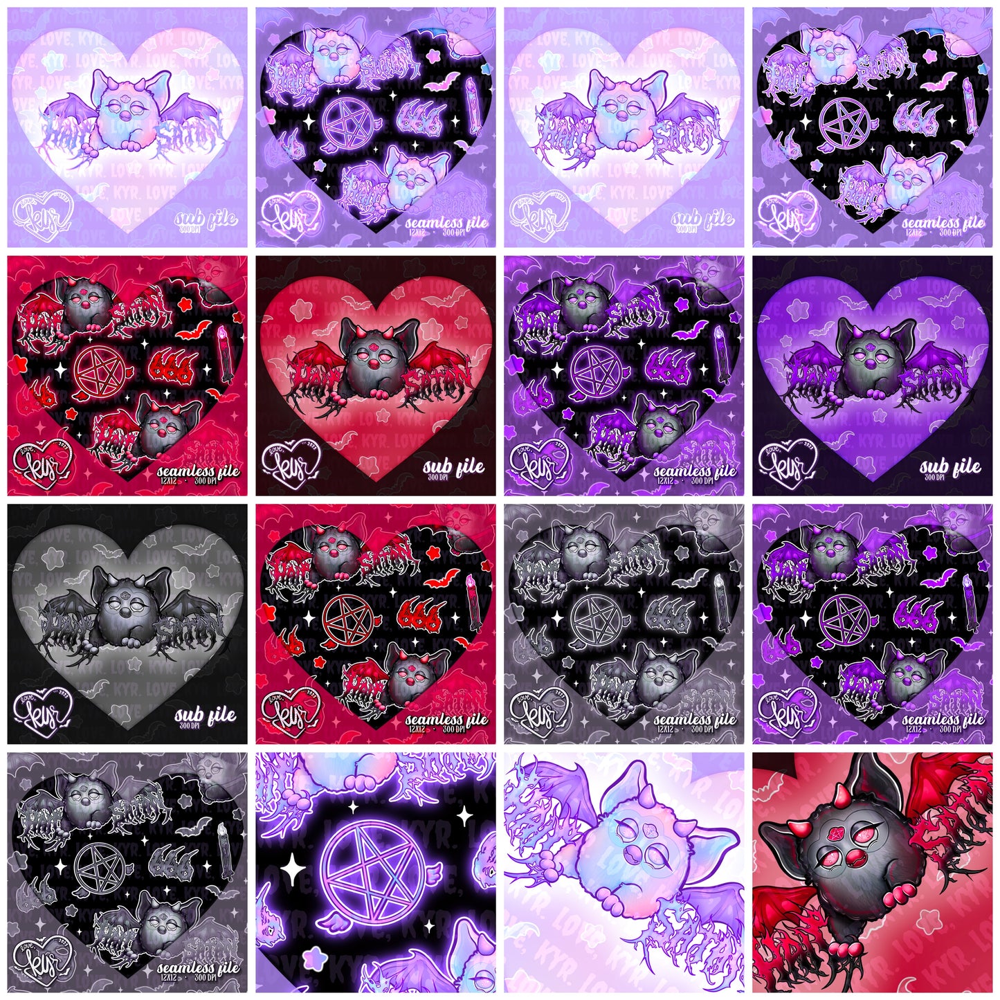 Bats & Ghosts Furby Bundle
