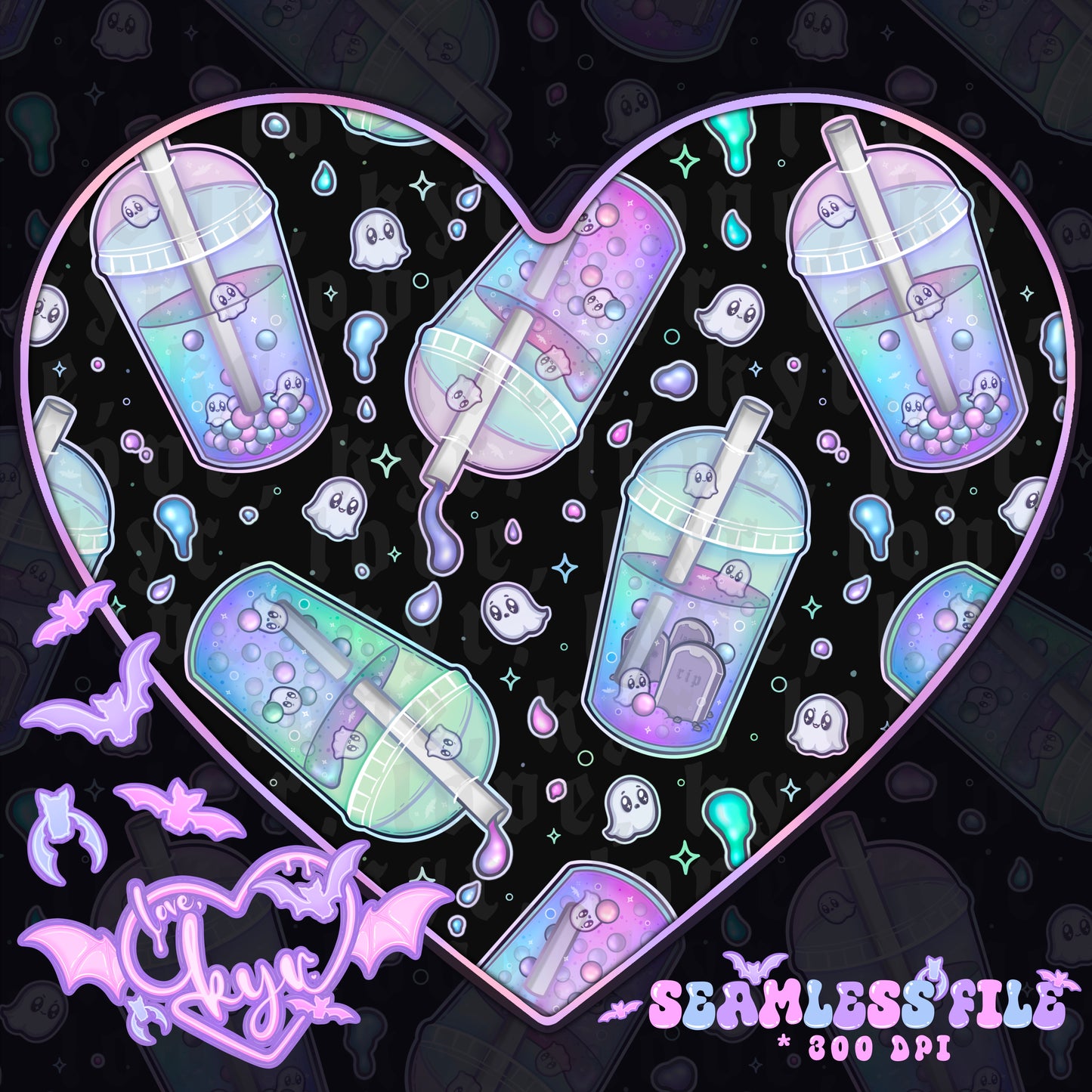 Haunted Boba Seamless File