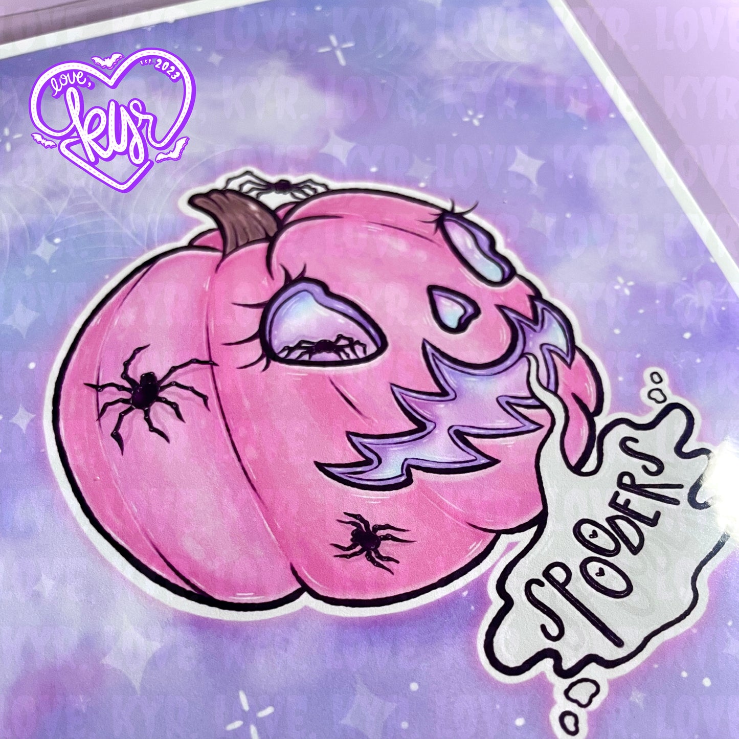 Spooder Pumpkin Print 5x7