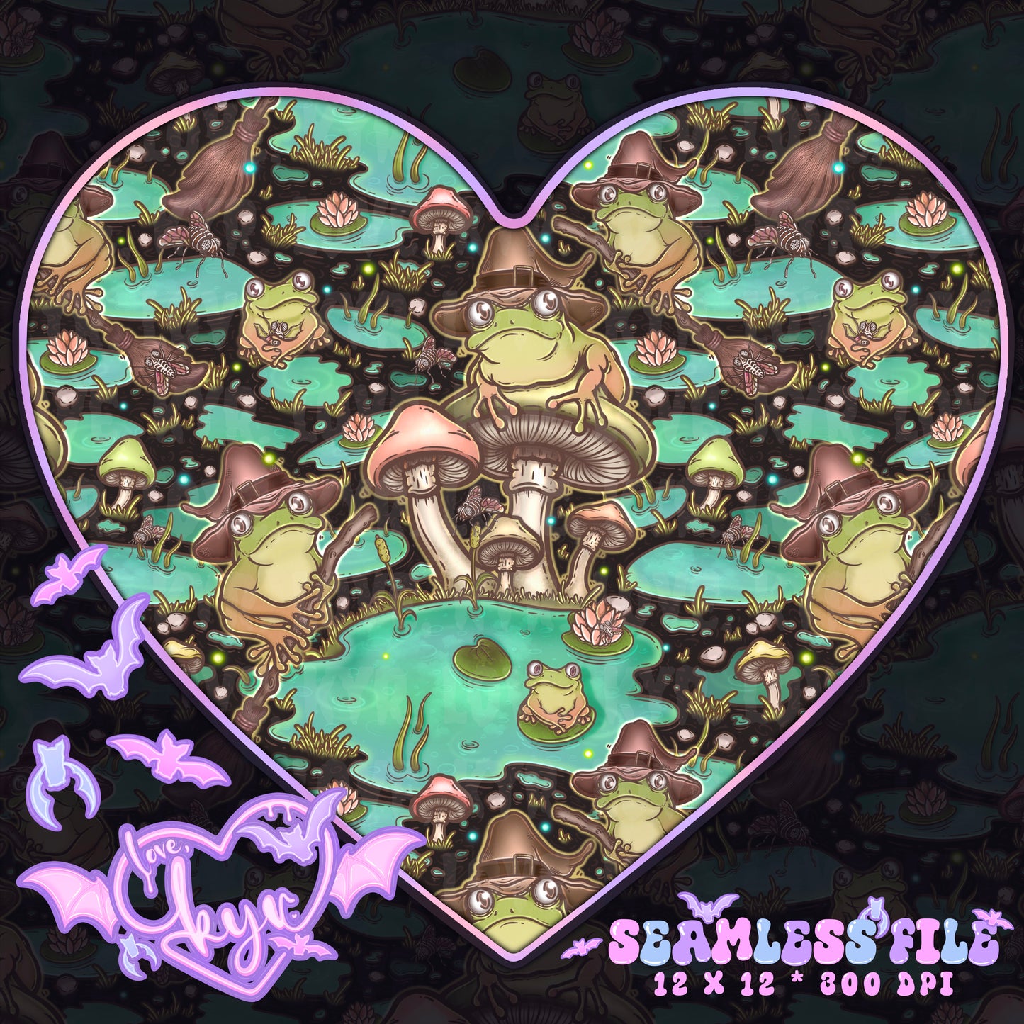 Bog Frog Seamless File