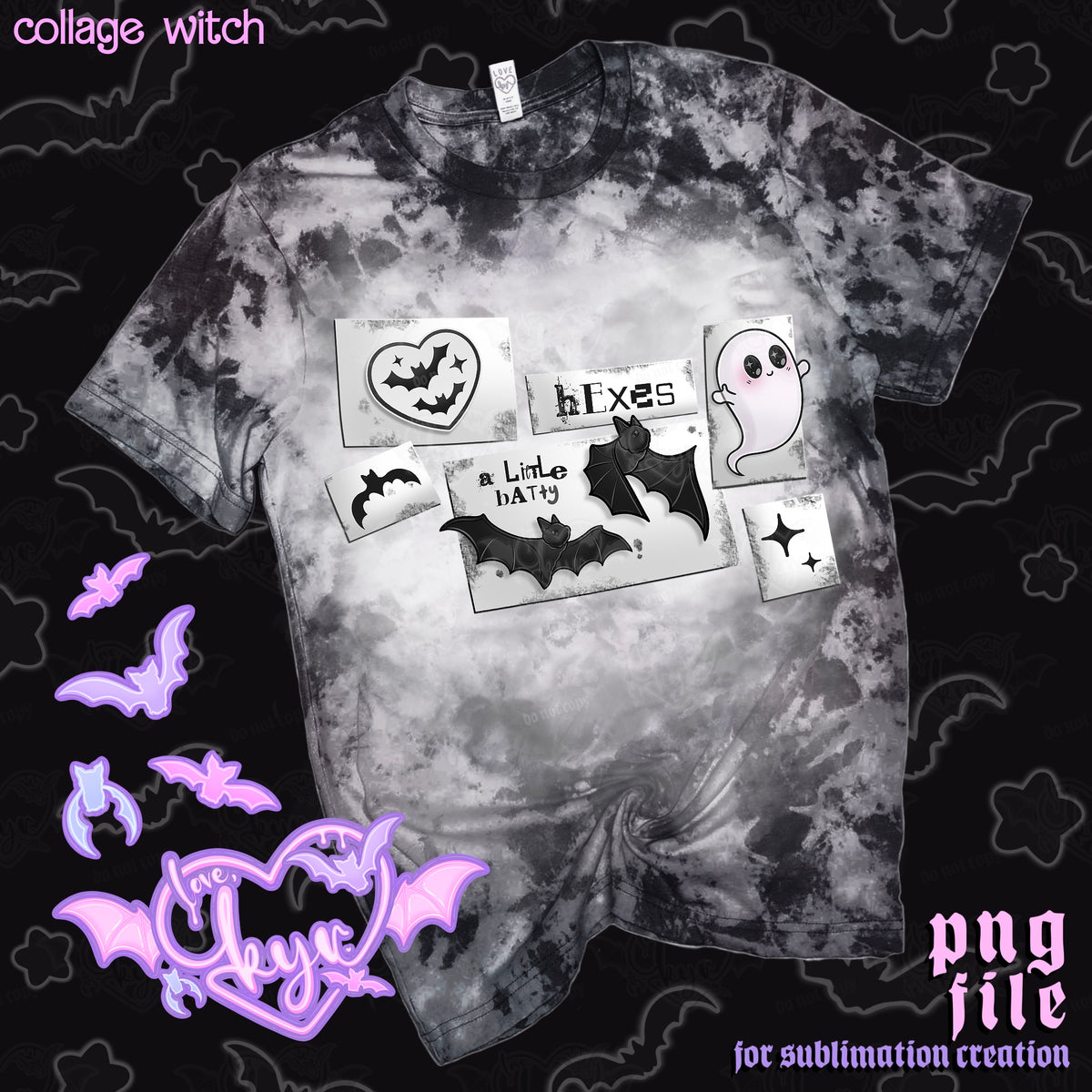 Collage Witch Sub File PNG