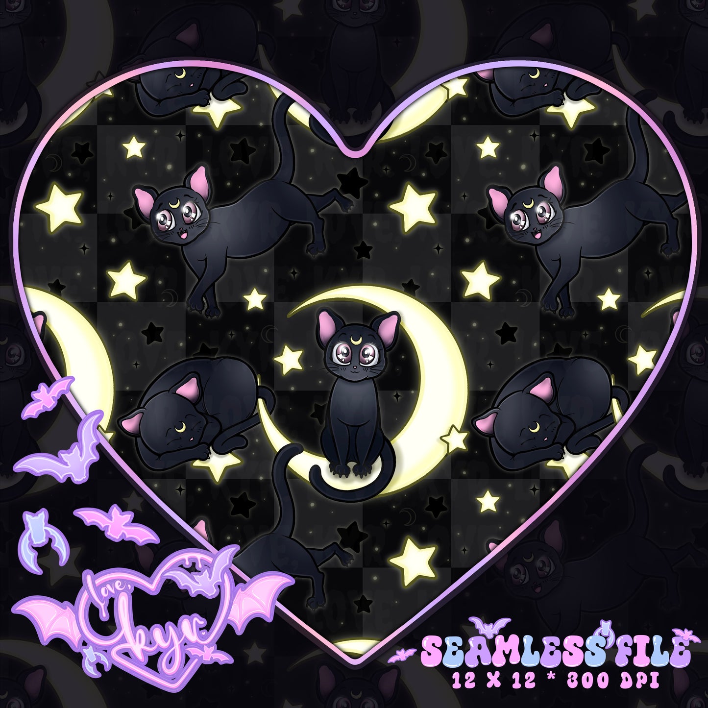 Lunar Kitty Seamless File