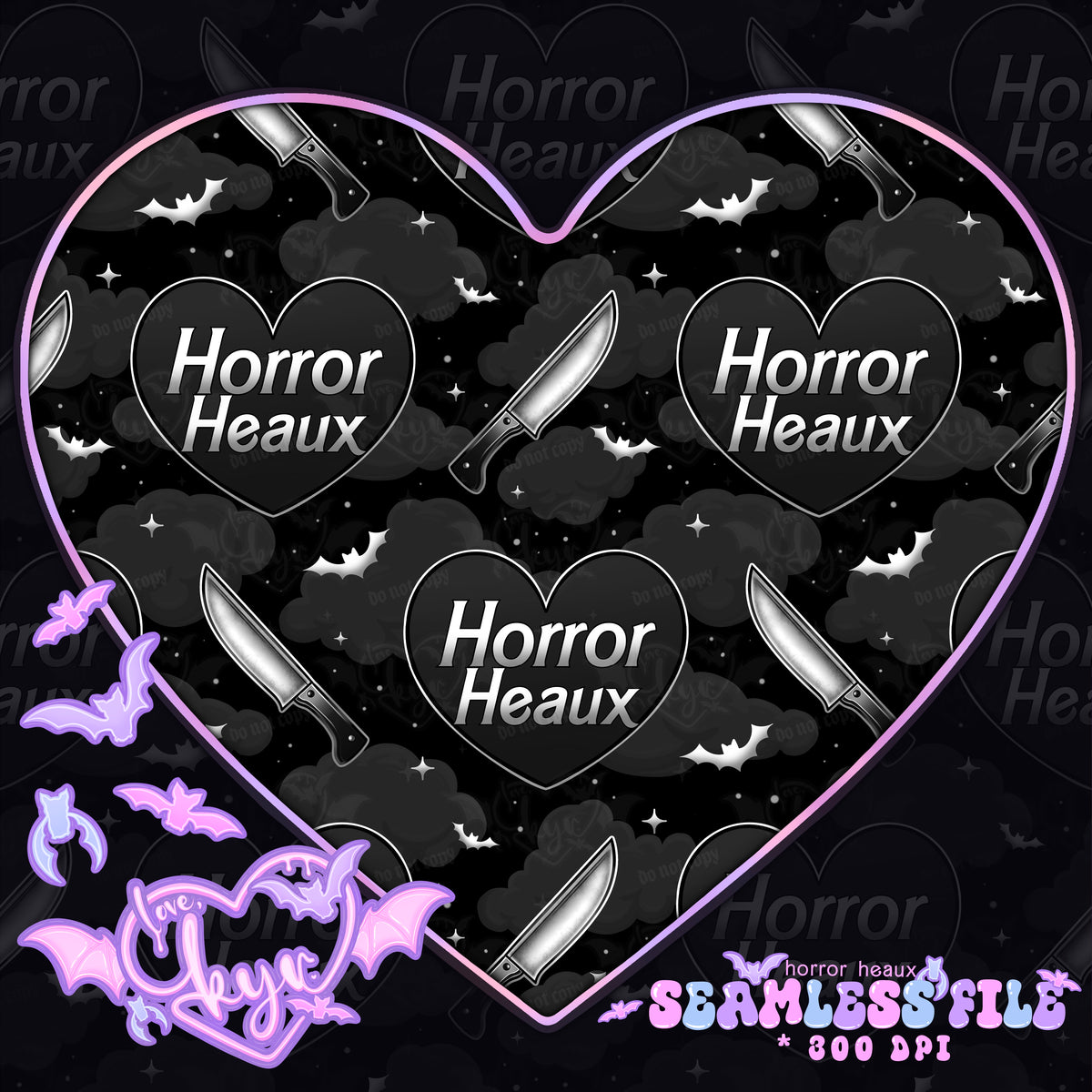 Horror Heaux Seamless File