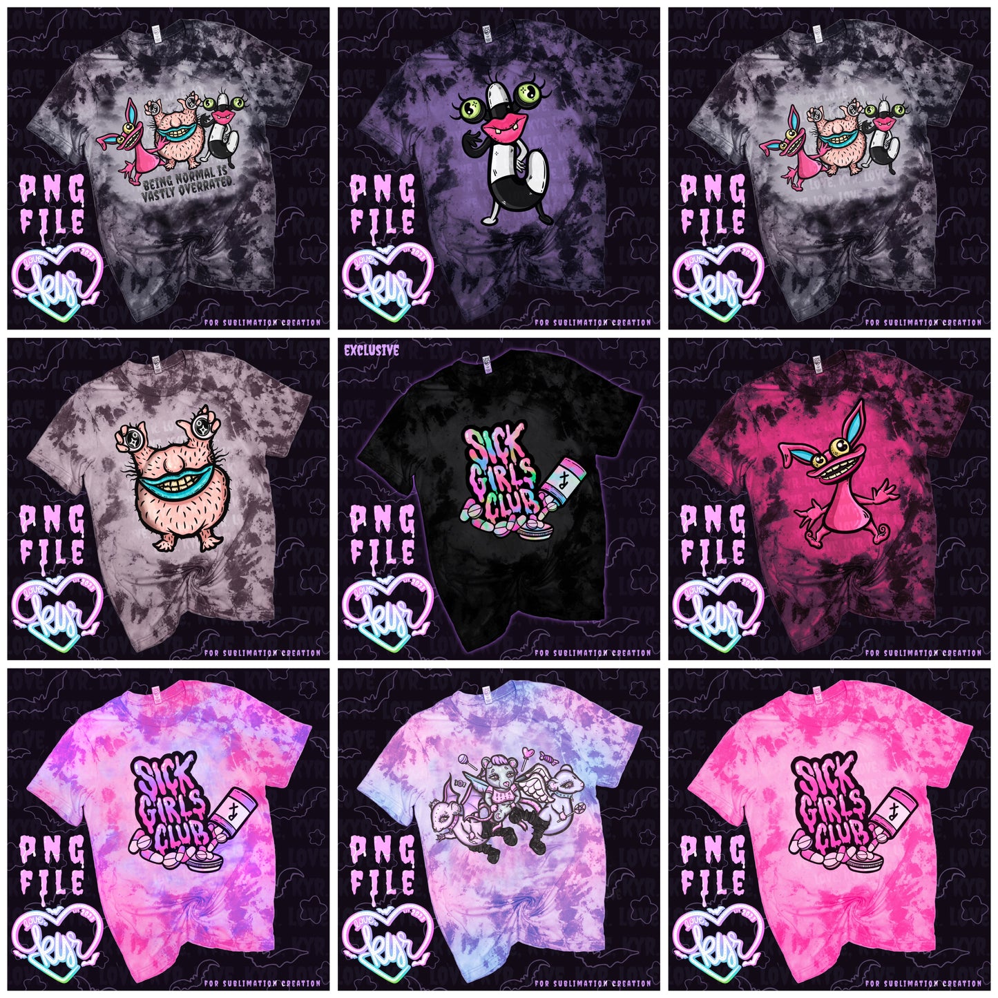 Litter Critters PNG Bundle