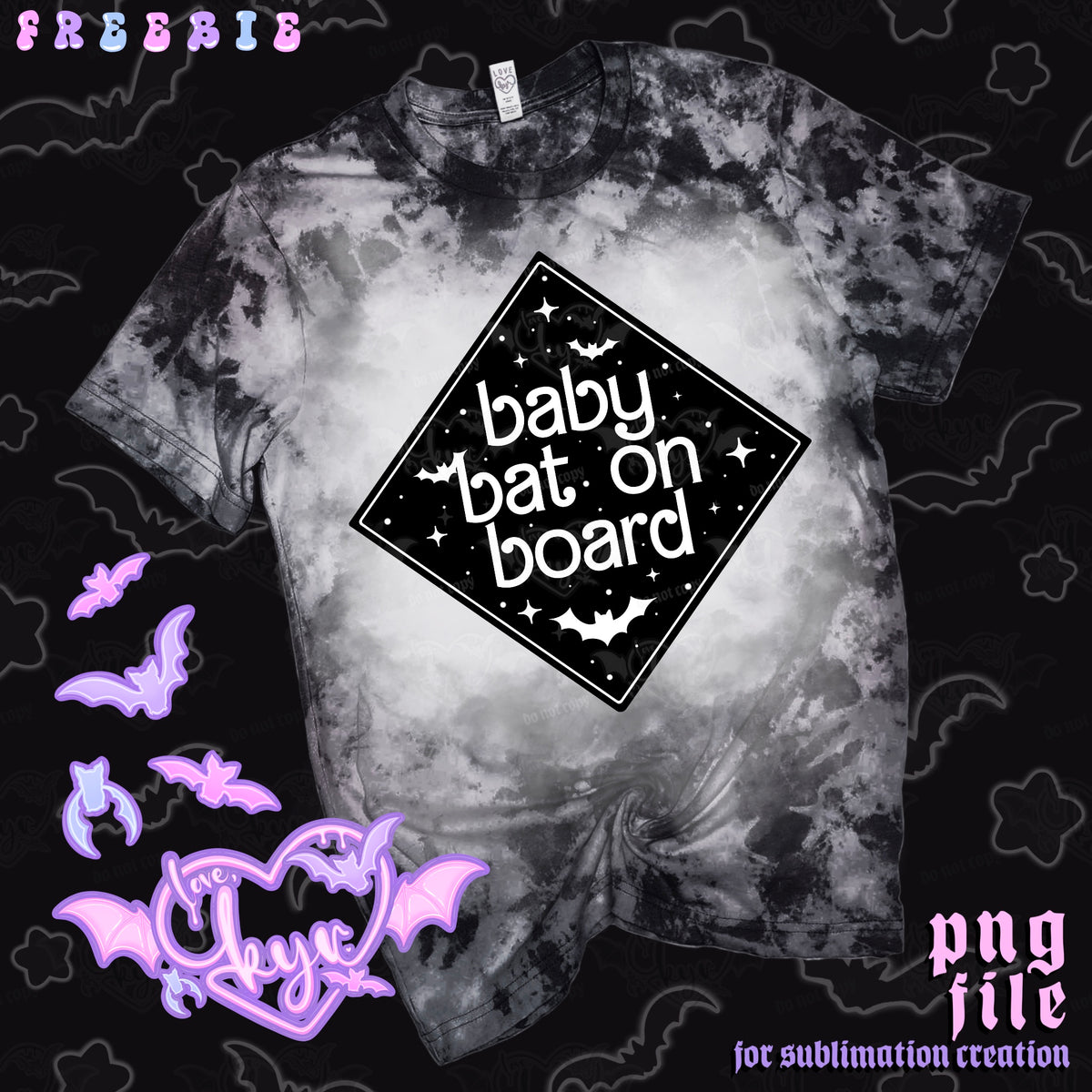 Baby Bat On Board Freebie