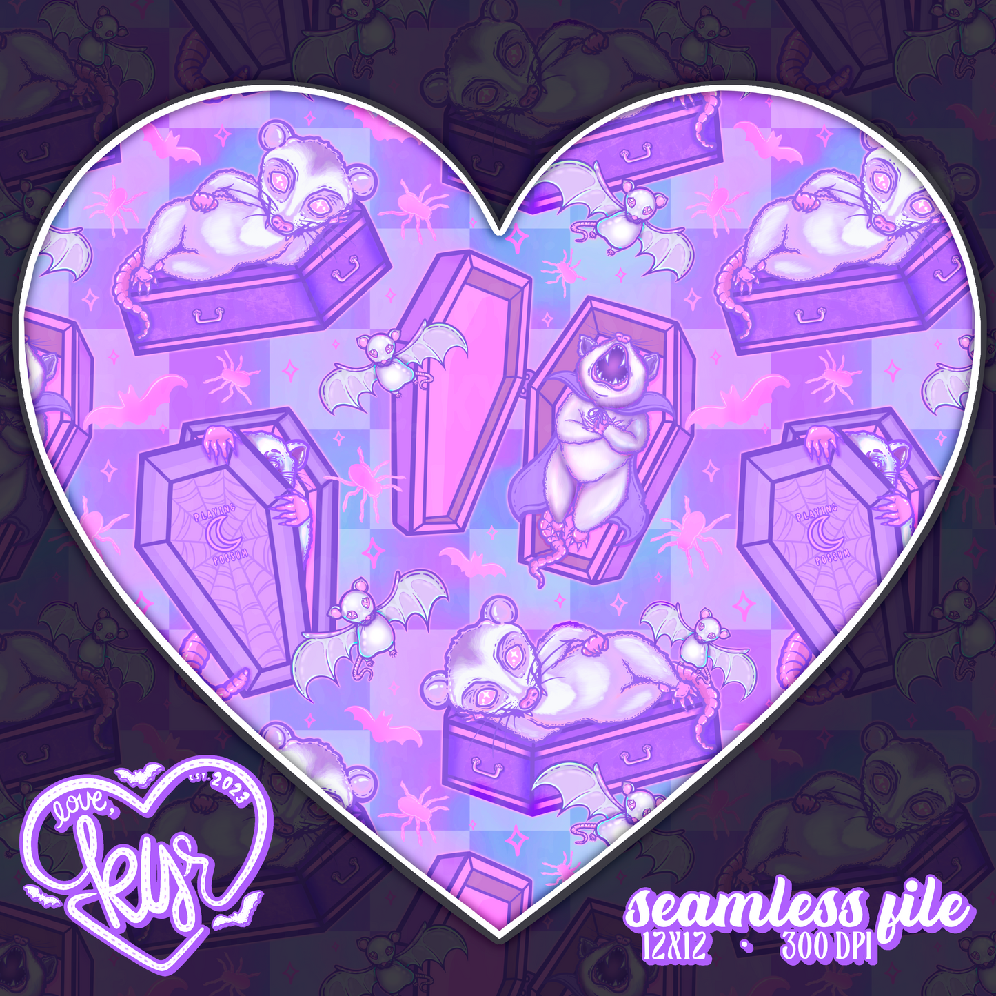 Possums In Coffins Seamless File