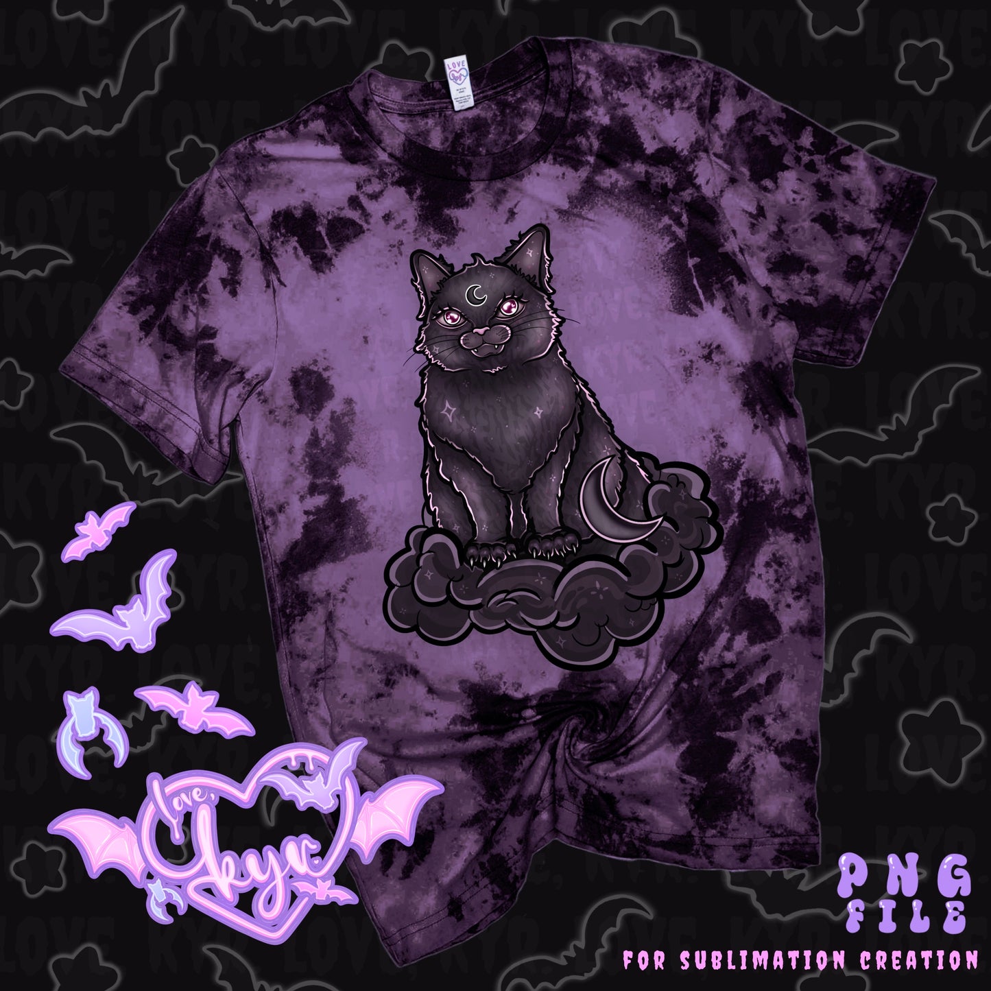 Cloud Cat Sub File PNG Pack
