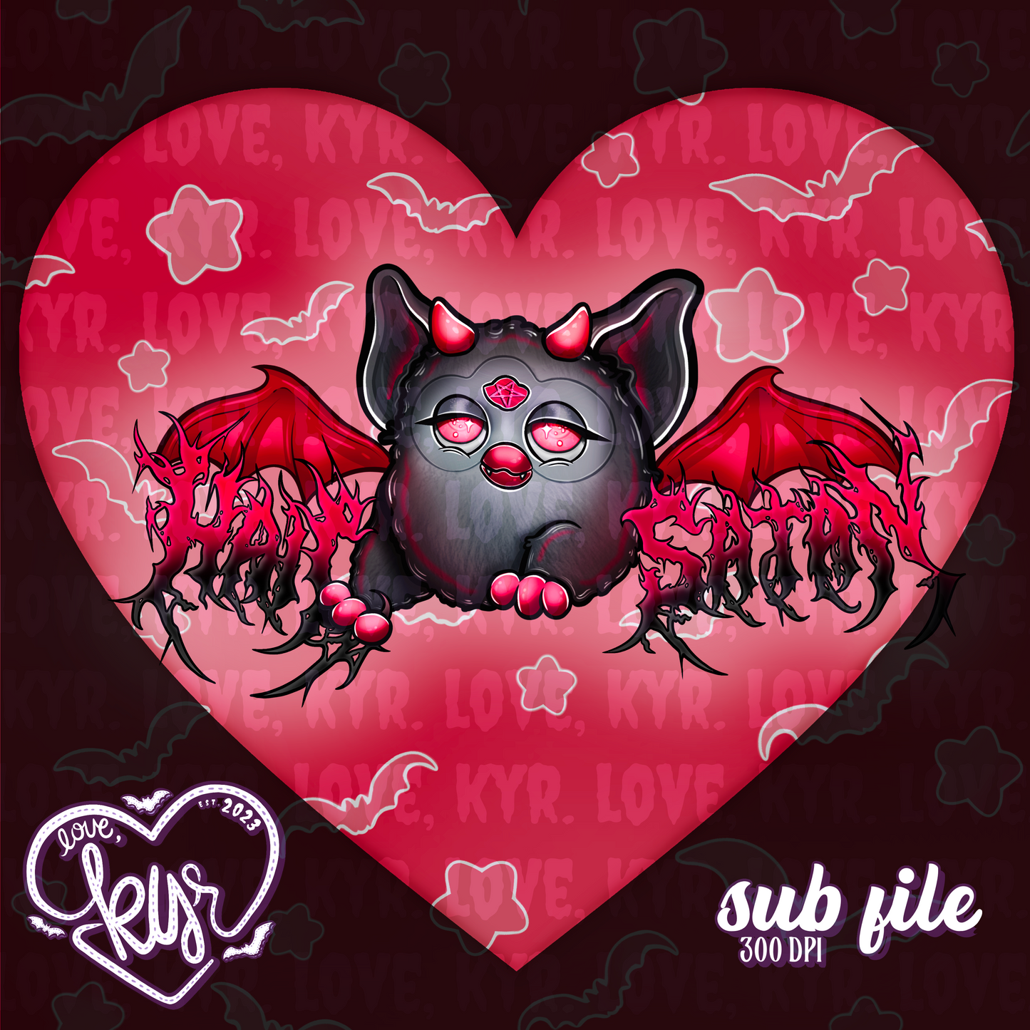Demonic Furbat Transparent Sub File PNG