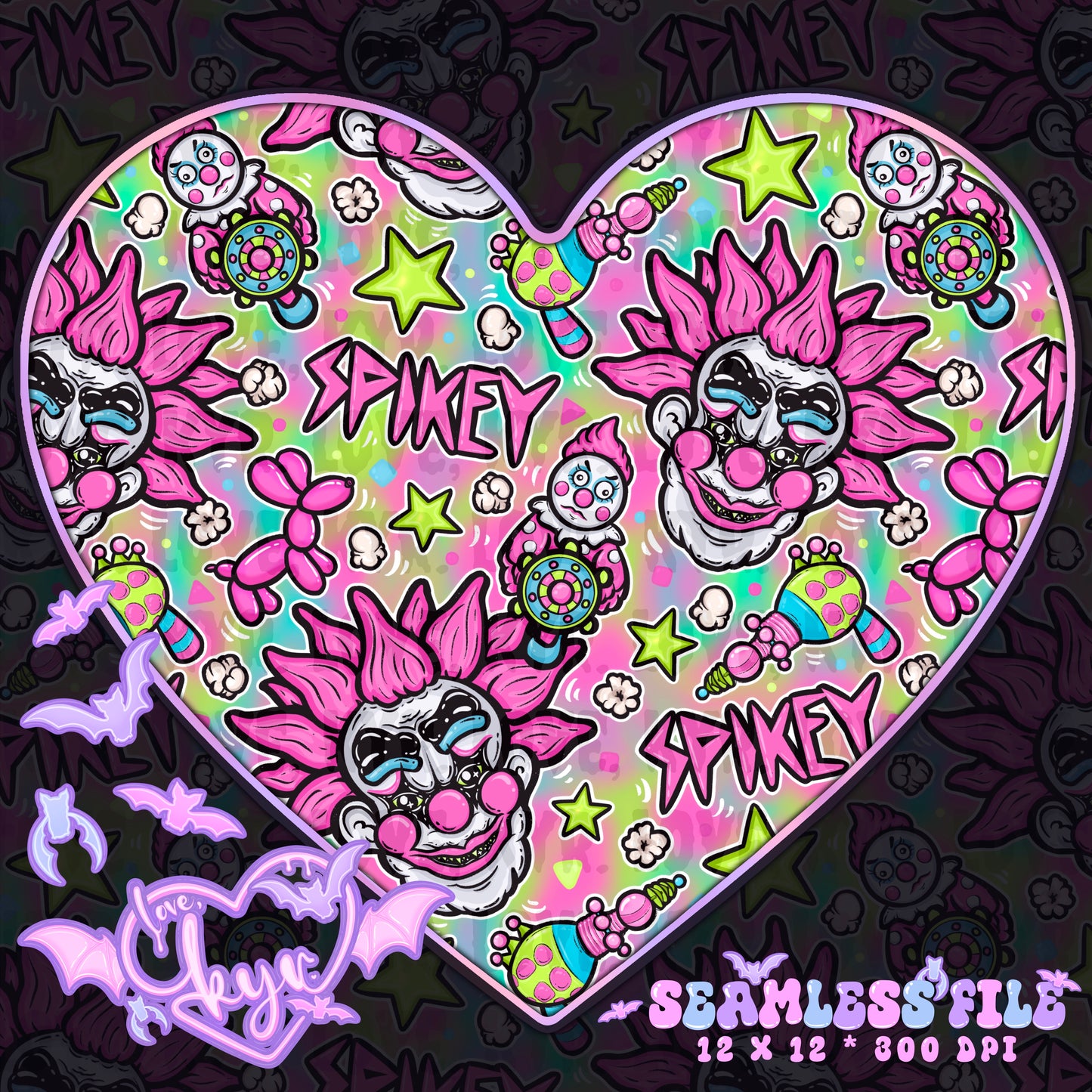 Spikey Klown Seamless File