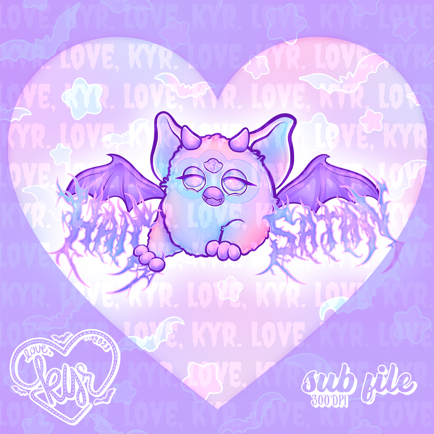 Demonic Furbat Transparent Sub File PNG