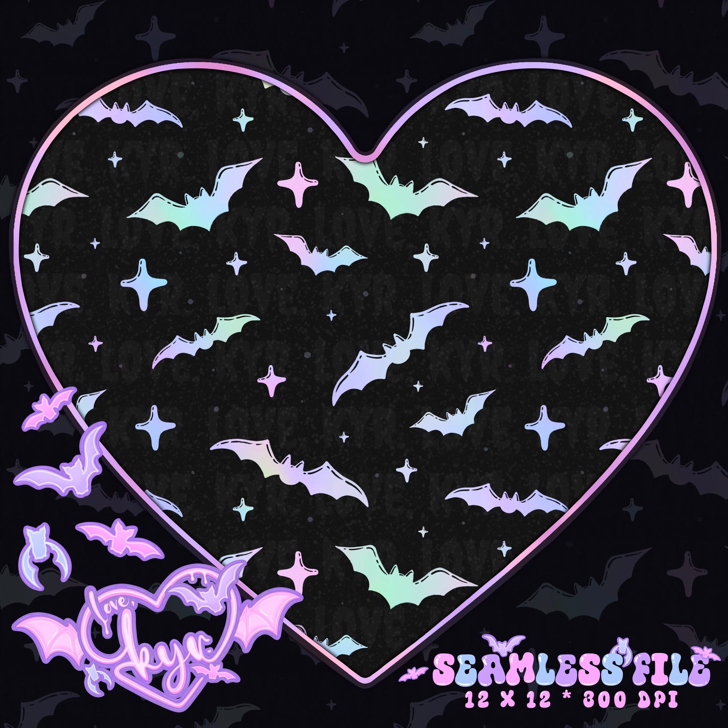 Just The Bats Seamless File Coord