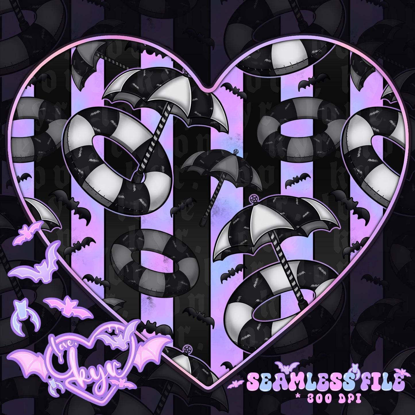 Beachy Goth Seamless File Coord