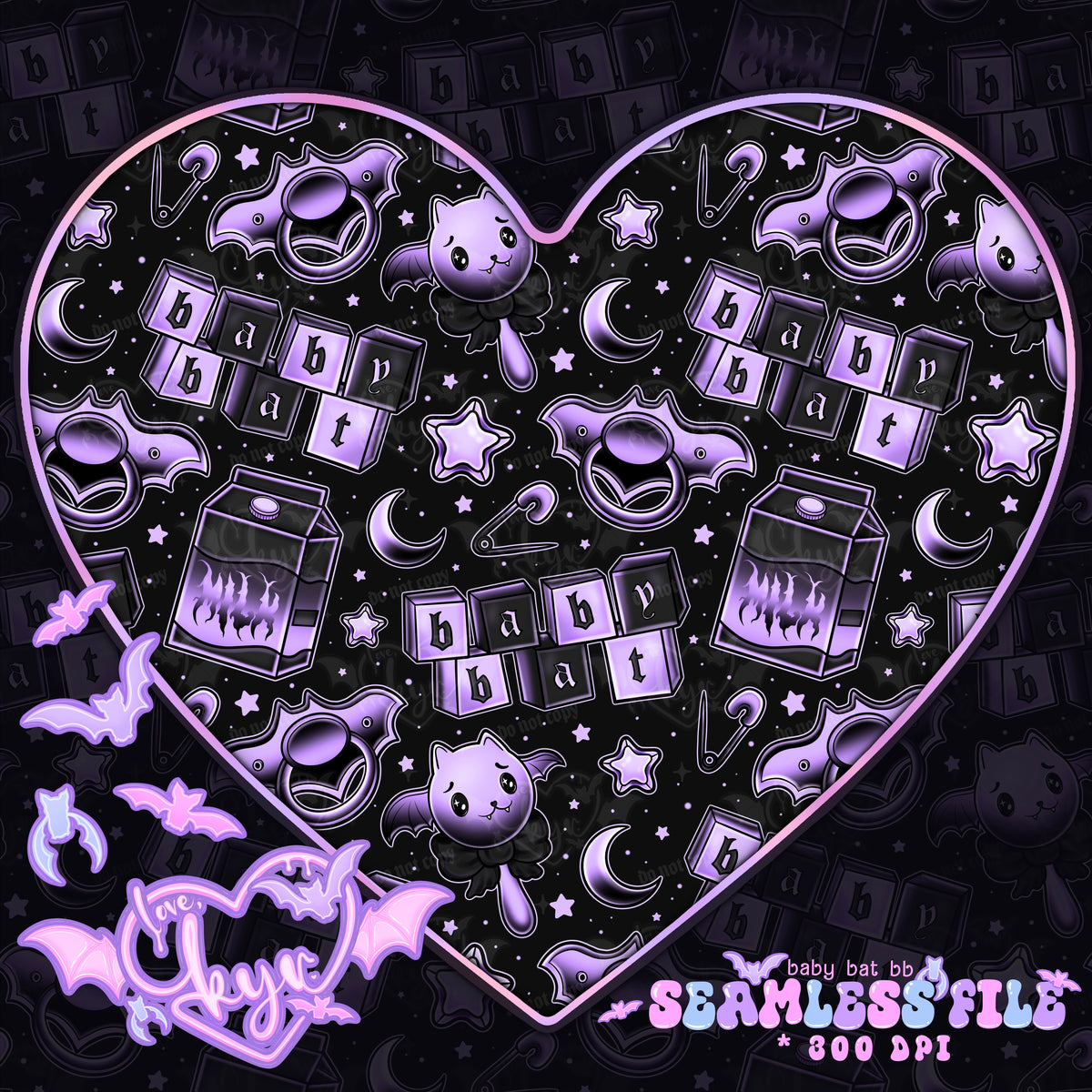Baby Bat BB Seamless File