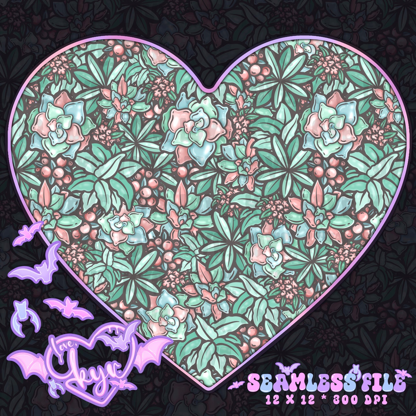 Succulents Coord Seamless File