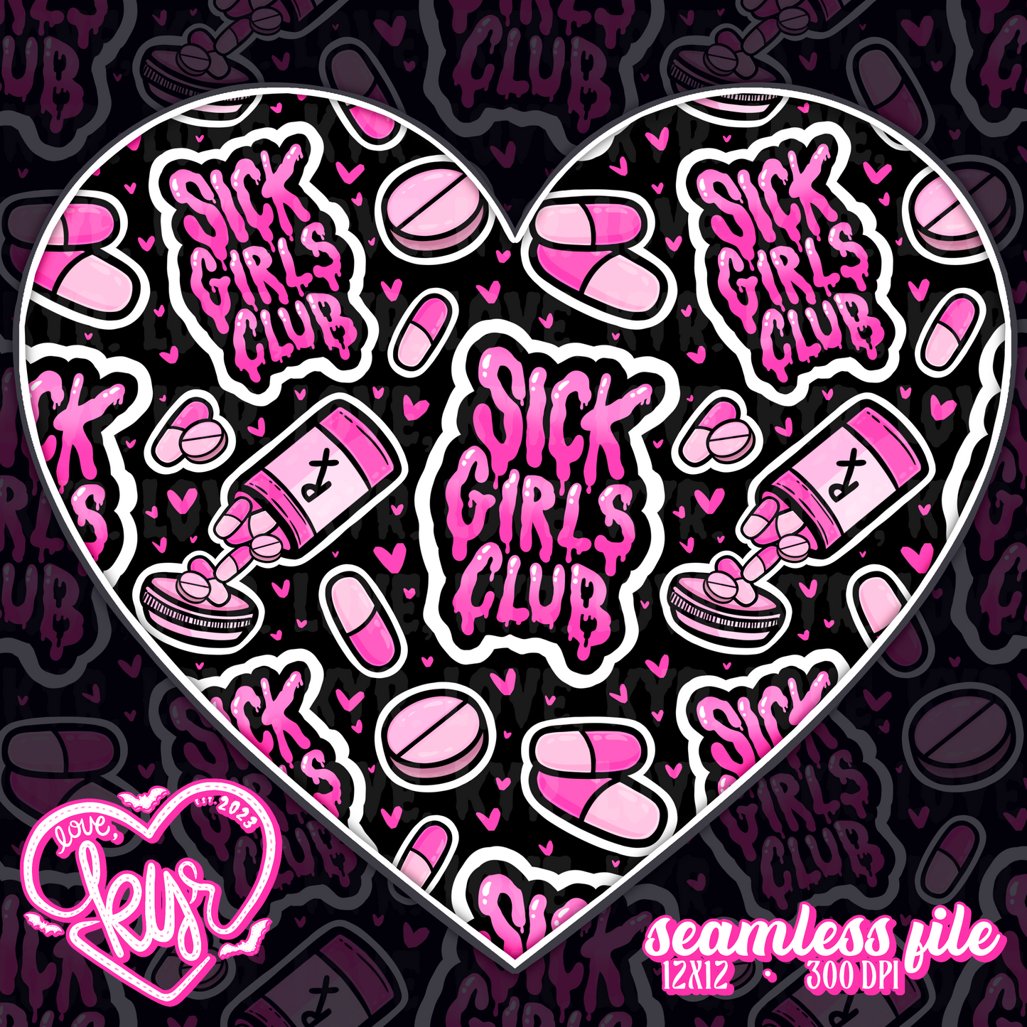 Sick Girls Club Seamless File