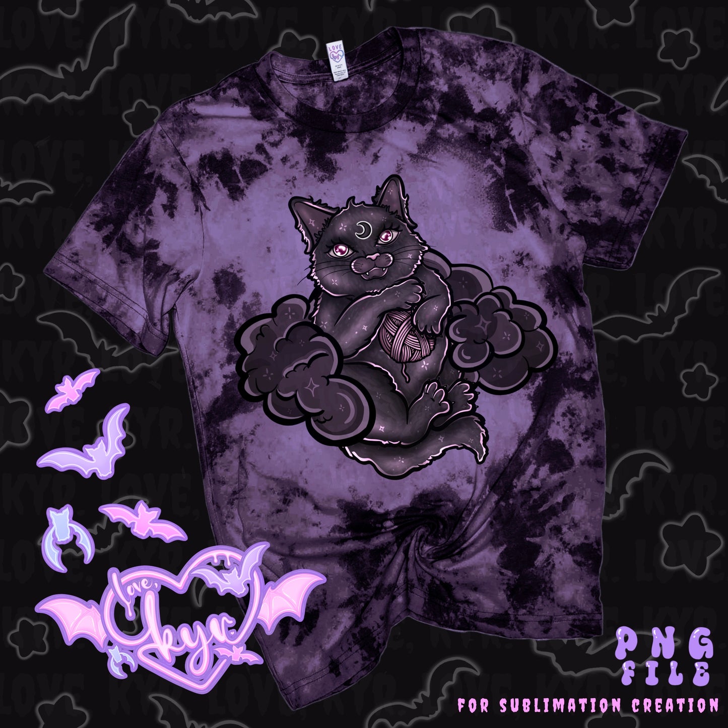 Cloud Cat Sub File PNG Pack