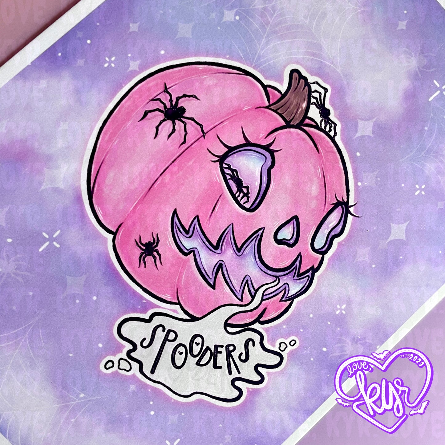 Spooder Pumpkin Print 5x7
