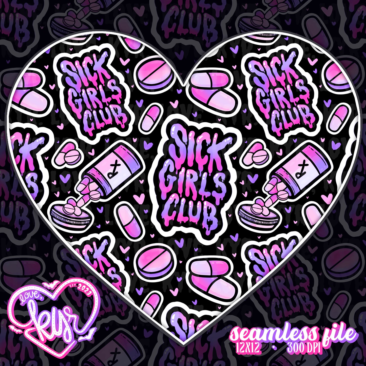 Sick Girls Club Seamless File