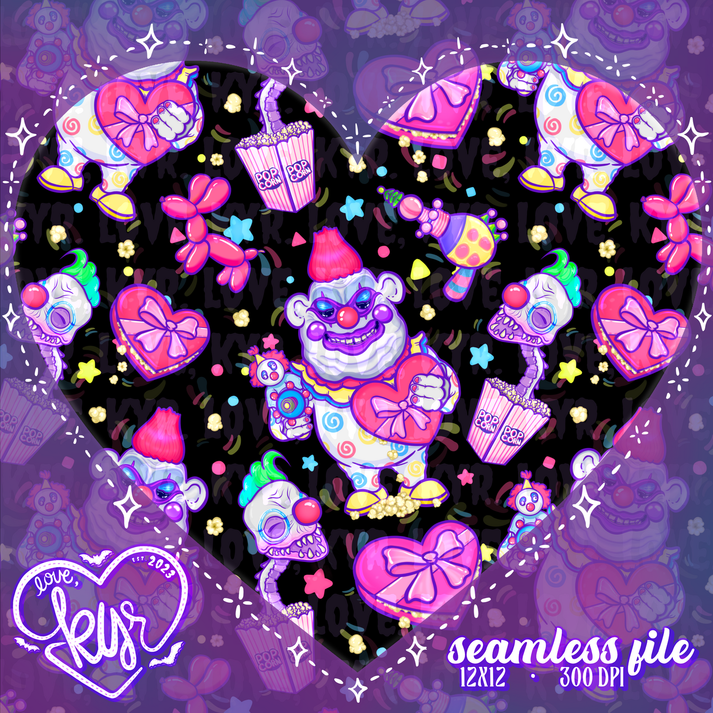 Valentine Klown Seamless File