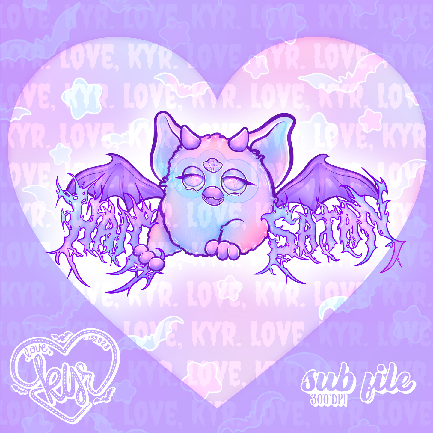 Demonic Furbat Transparent Sub File PNG