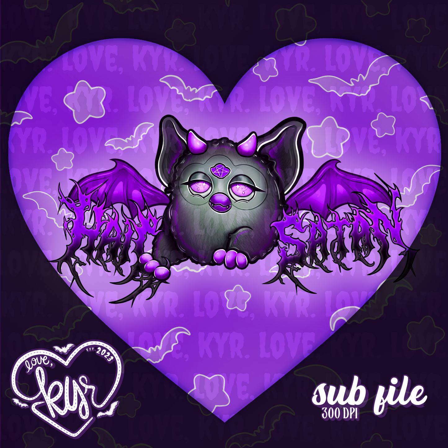 Demonic Furbat Transparent Sub File PNG