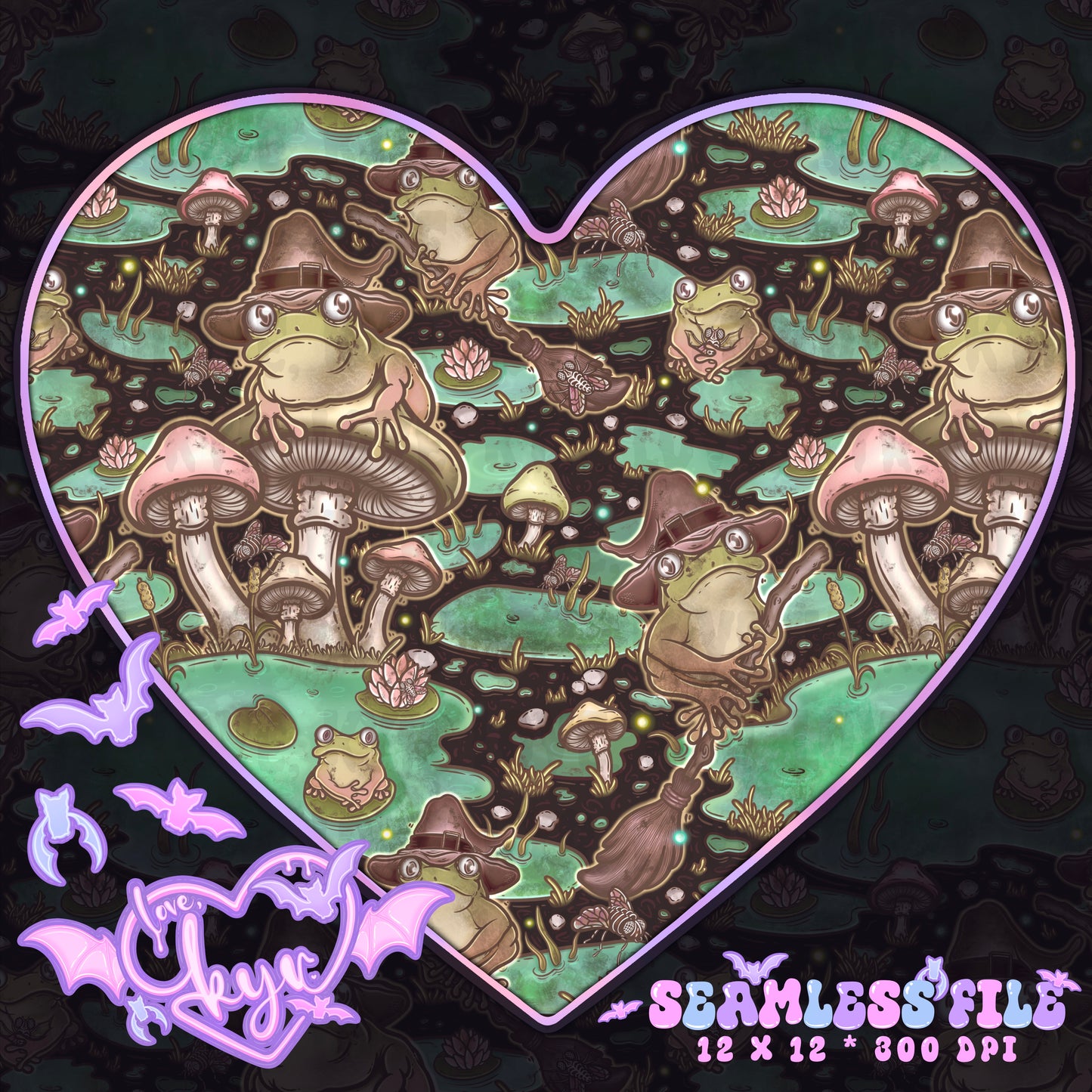Bog Frog Seamless File