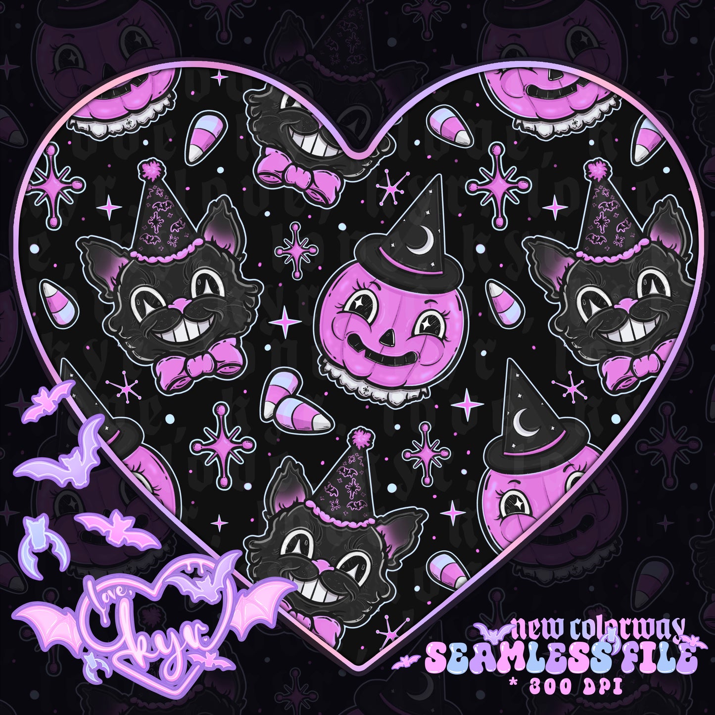 Vintage Halloween Seamless File
