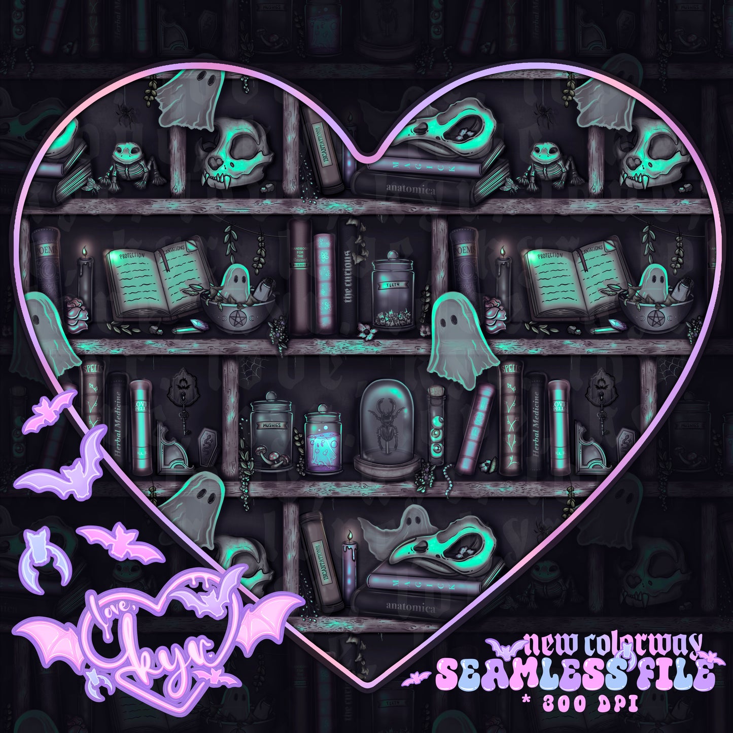 Bookshelf Seamless Files