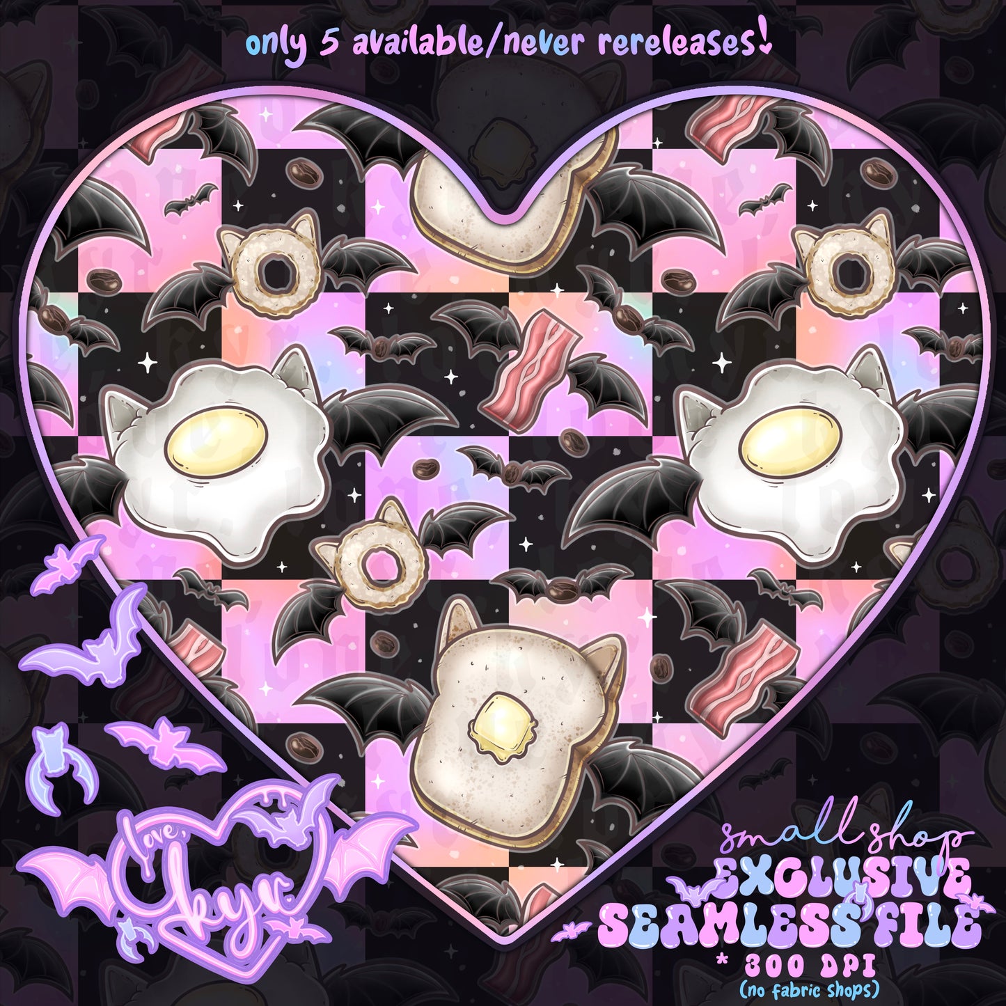 Breakfast Bats Seamless File