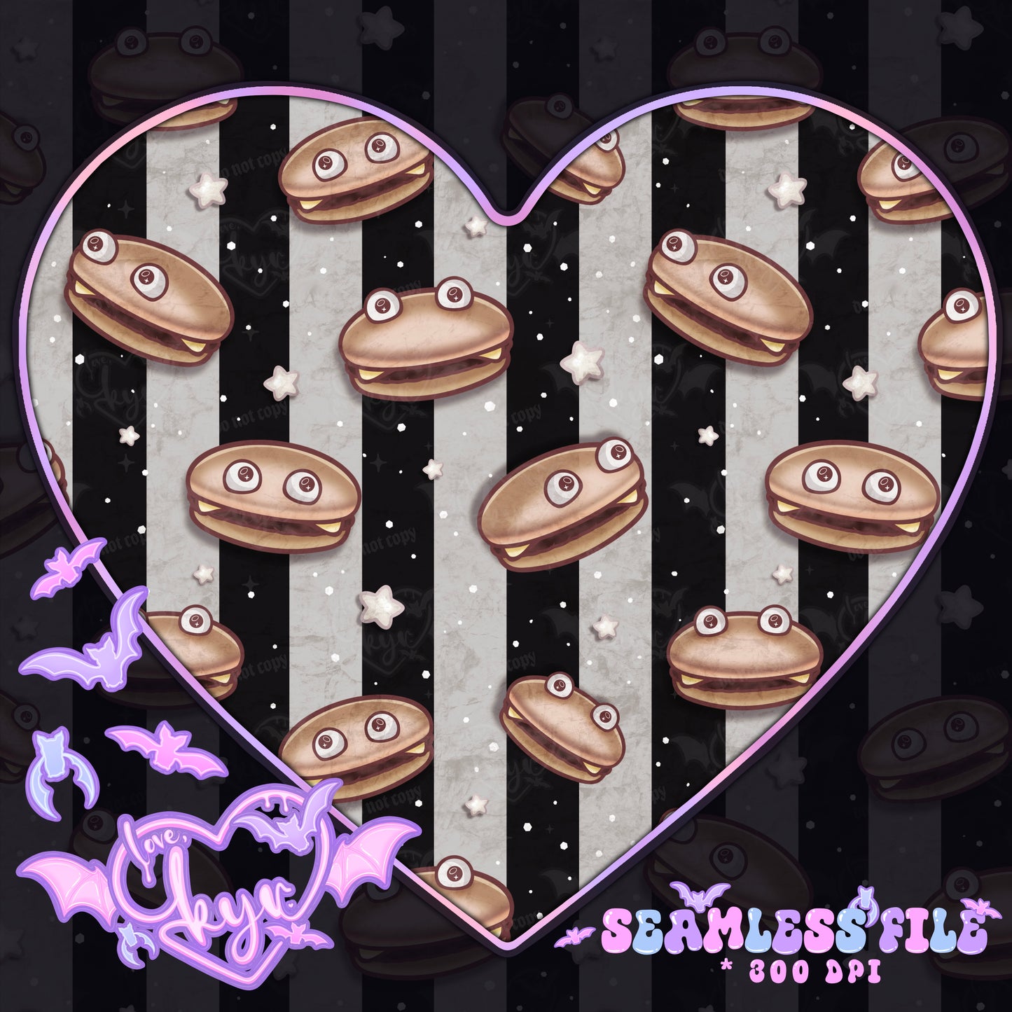 Weird Burgers Seamless File Coord