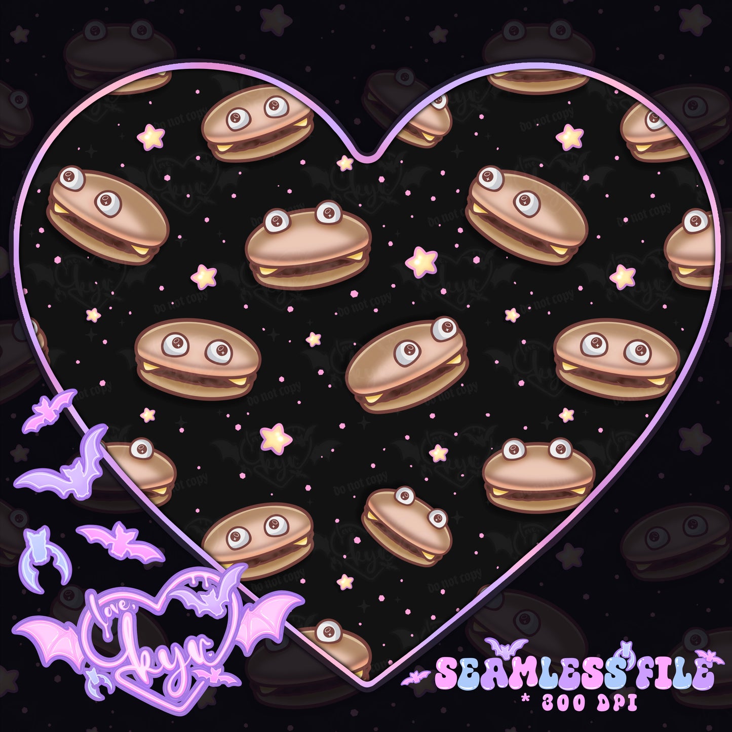 Weird Burgers Seamless File Coord