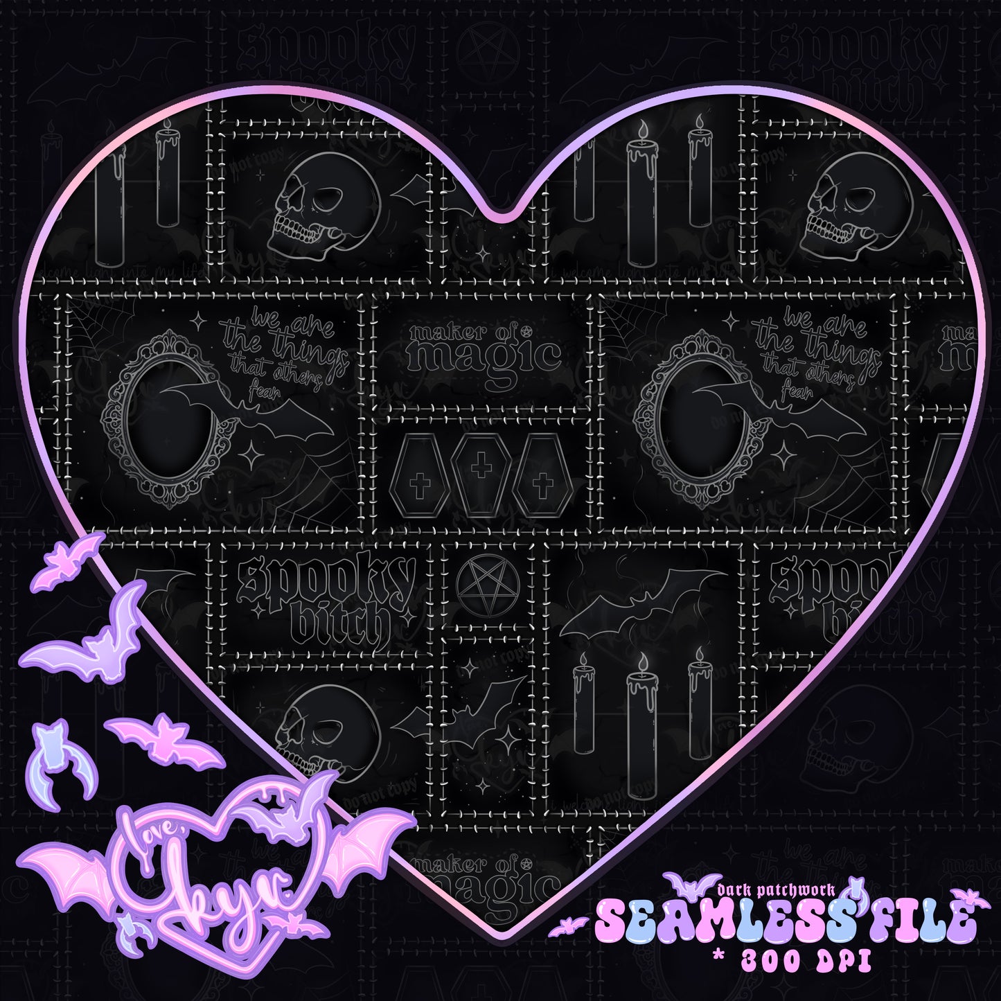 Dark Patchwork Seamless File