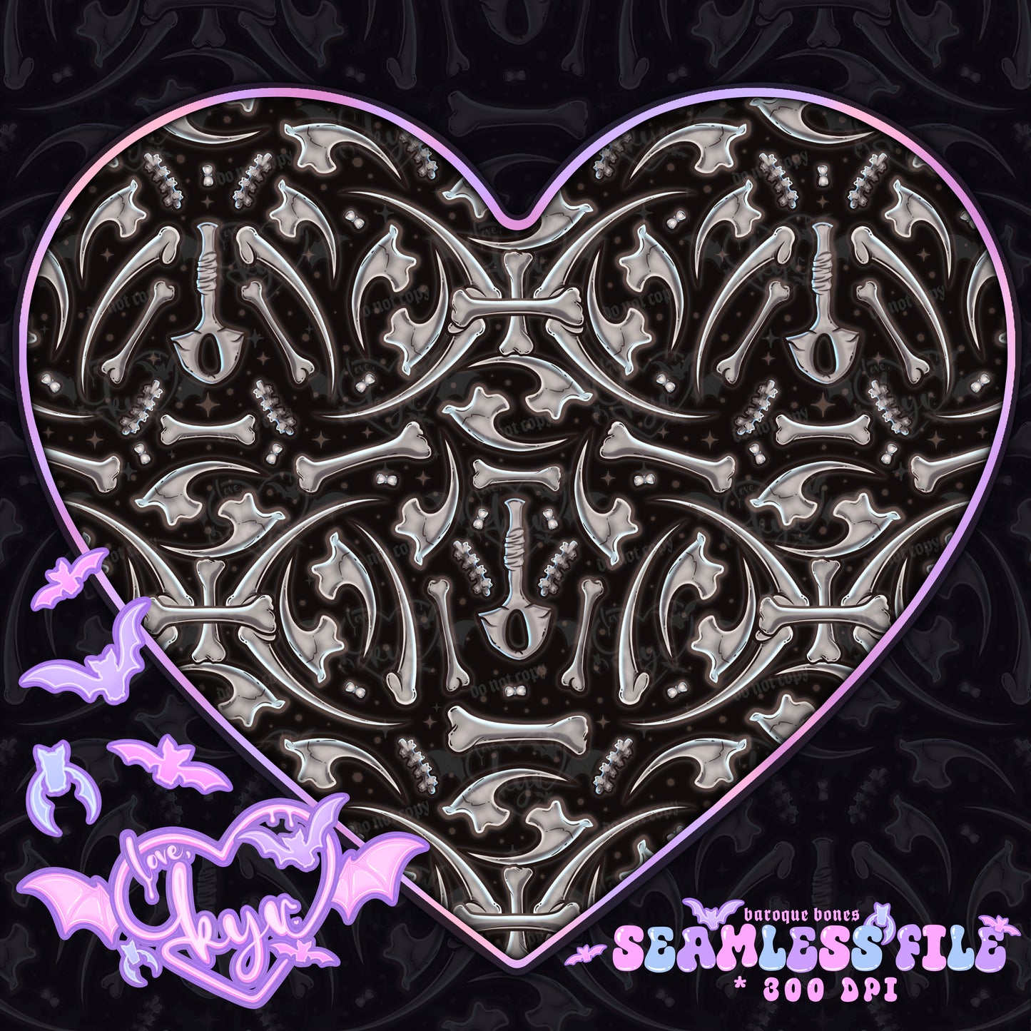 Baroque Bones Seamless File