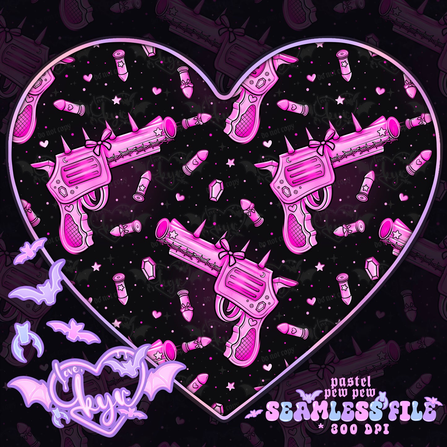 Pastel Pew Pew Seamless File