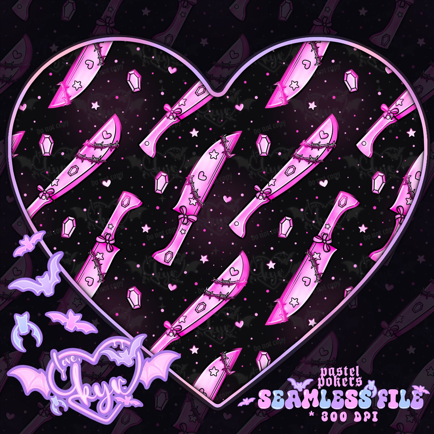 Pastel Pokers Seamless File