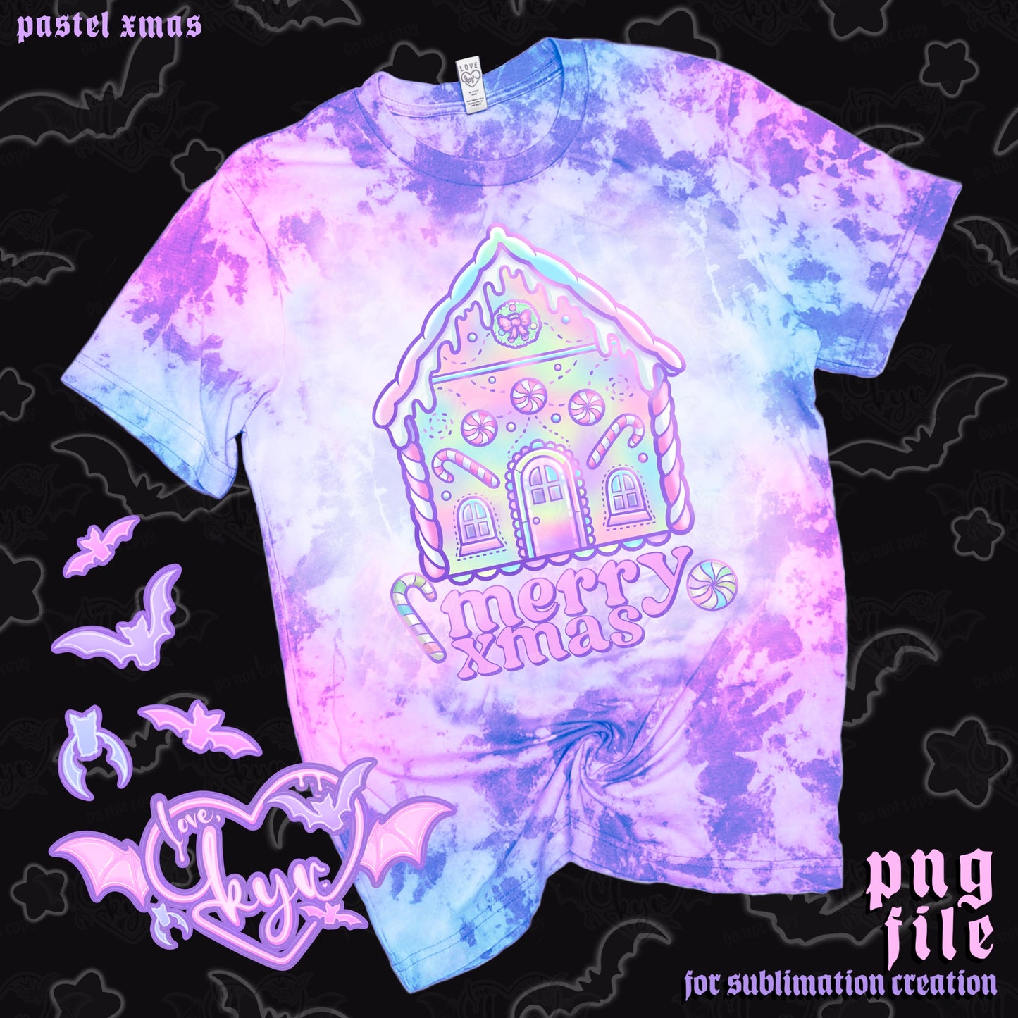 Pastel Xmas Sub File PNG